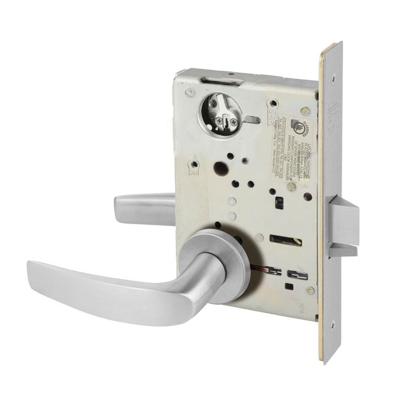 Sargent LC-8237-LNB Classroom Mortise Lock, B - Lever, LN - Rose, Fiel